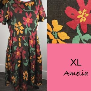 XL LuLaRoe flora design Amelia Dress